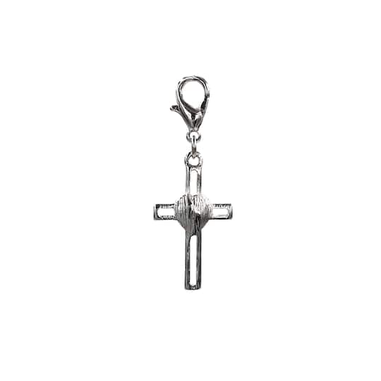 Charmalong™ Red Heart & Cross Charm by Bead Landing™